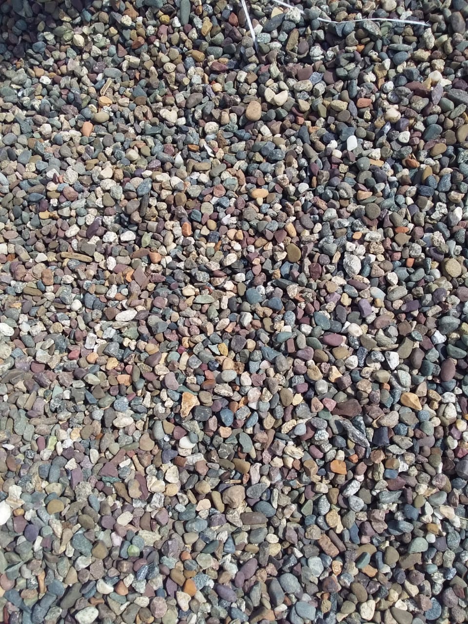  Галька речная окат цветная фр.5-10 мм. купить   в Ростове галька речная белый, серый, красноватый, синий, темно-серый речная окатанная галька декоративная 5000 руб/т   фото 