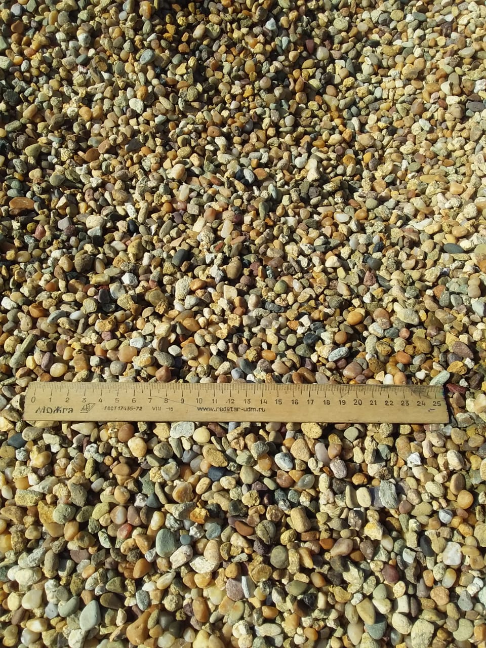  Галька окат (серо-желтая) фр.5-10 мм. купить   в Ростове галька речная рыжий, желтый, рыжий, серо-желтый речная окатанная галька декоративная 4000 руб/т   фото 