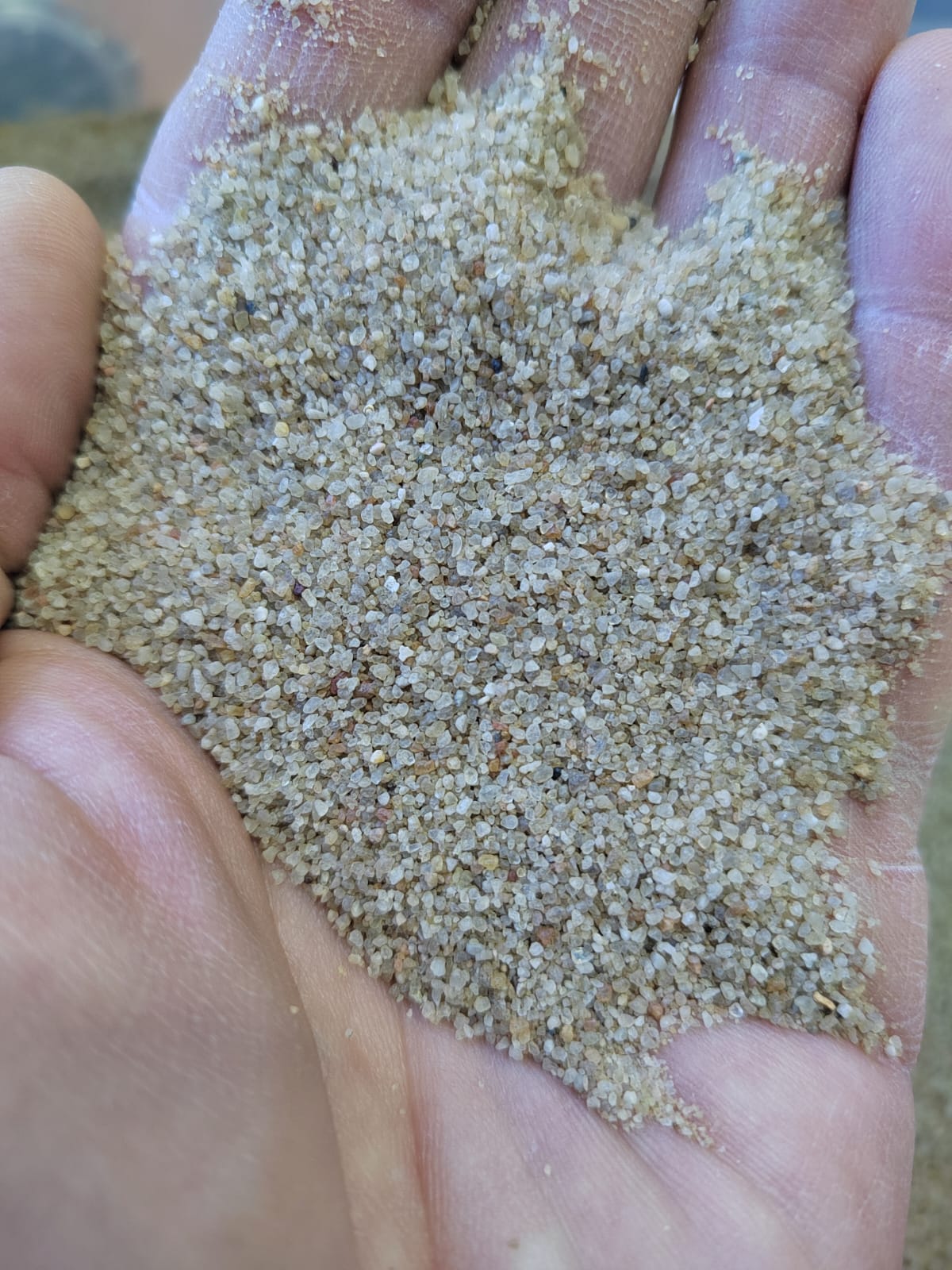 Кварцевый песок для площадок фр. 0,3 - 1 мм.  купить в Ростове фото 